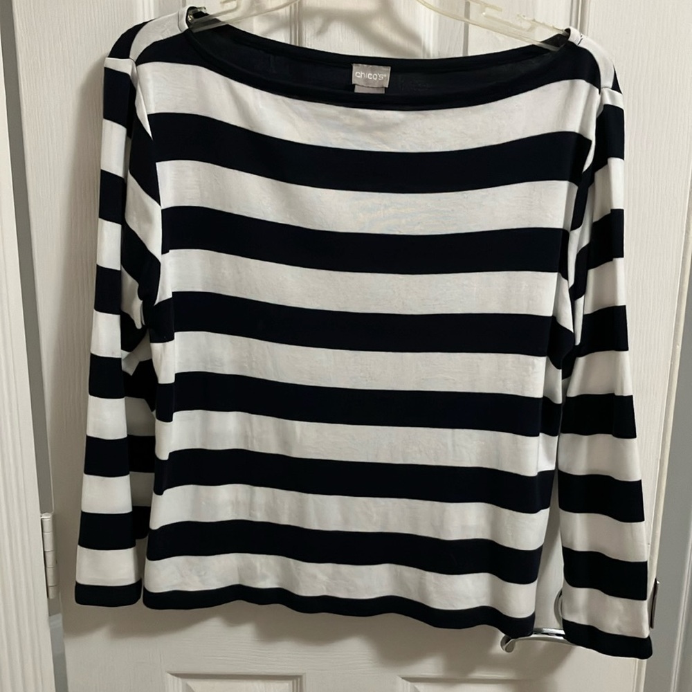Chico’s Stripe Top. Size-S